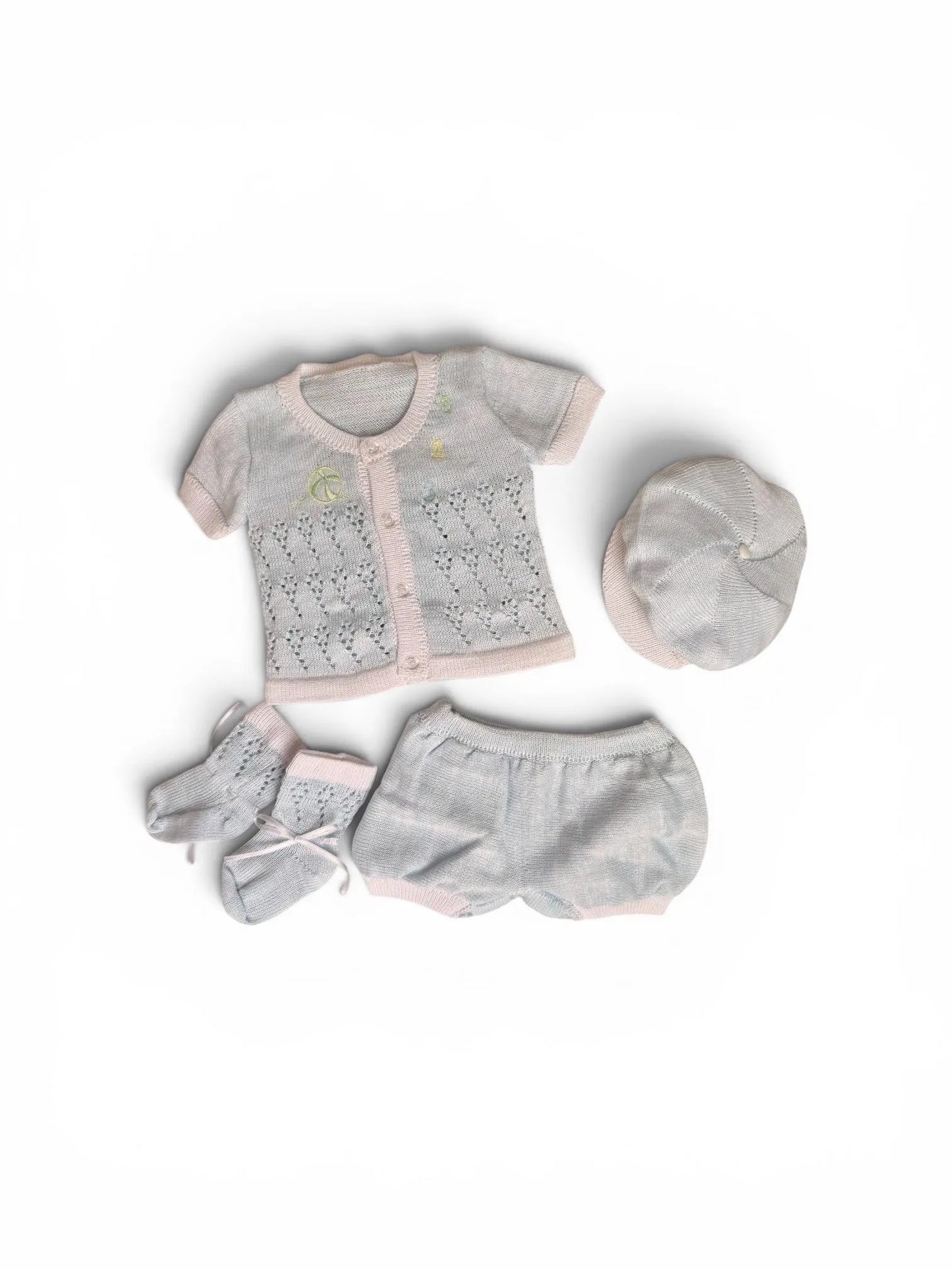 Tiny Blessings Soft Blue Knit Set - Preemie up to 7 lbs.