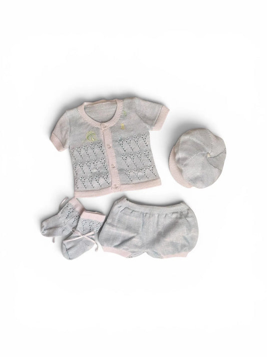 Tiny Blessings Soft Blue Knit Set - Preemie up to 7 lbs.