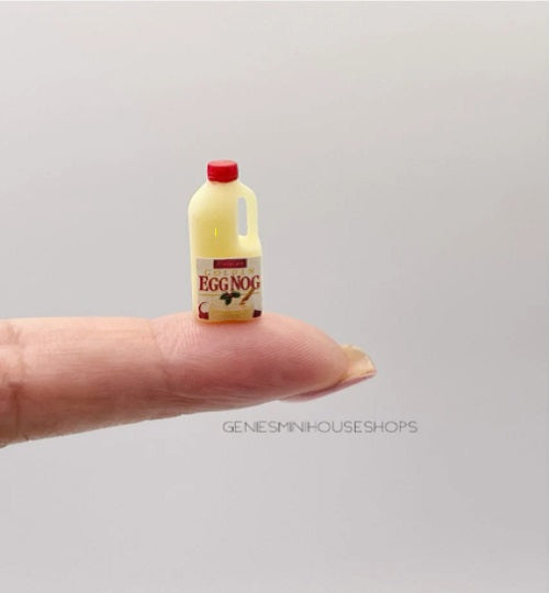 Eggnog Bottle for dollhouse décor image 1
