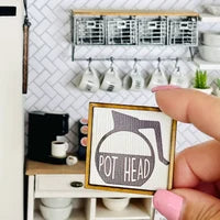 1:12 Scale Coffee Sign for dollhouse decor