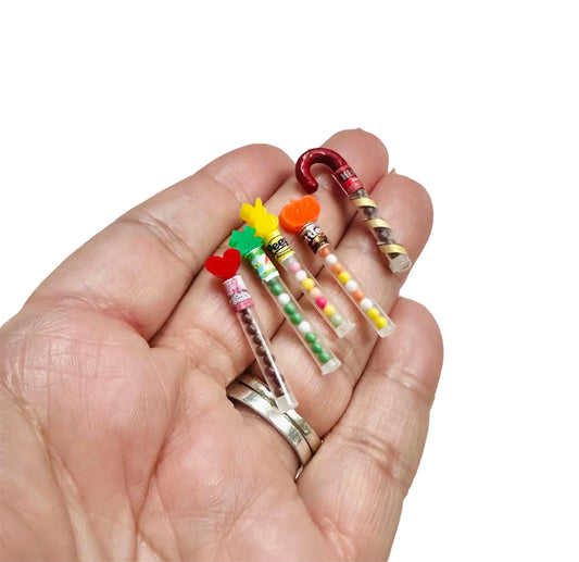 1:12 Scale Dollhouse  Candy Cane Tube Candies for Dollhouse decor