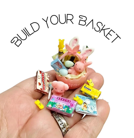 1:12 Scale Build Your Easter Basket for dollhouse
