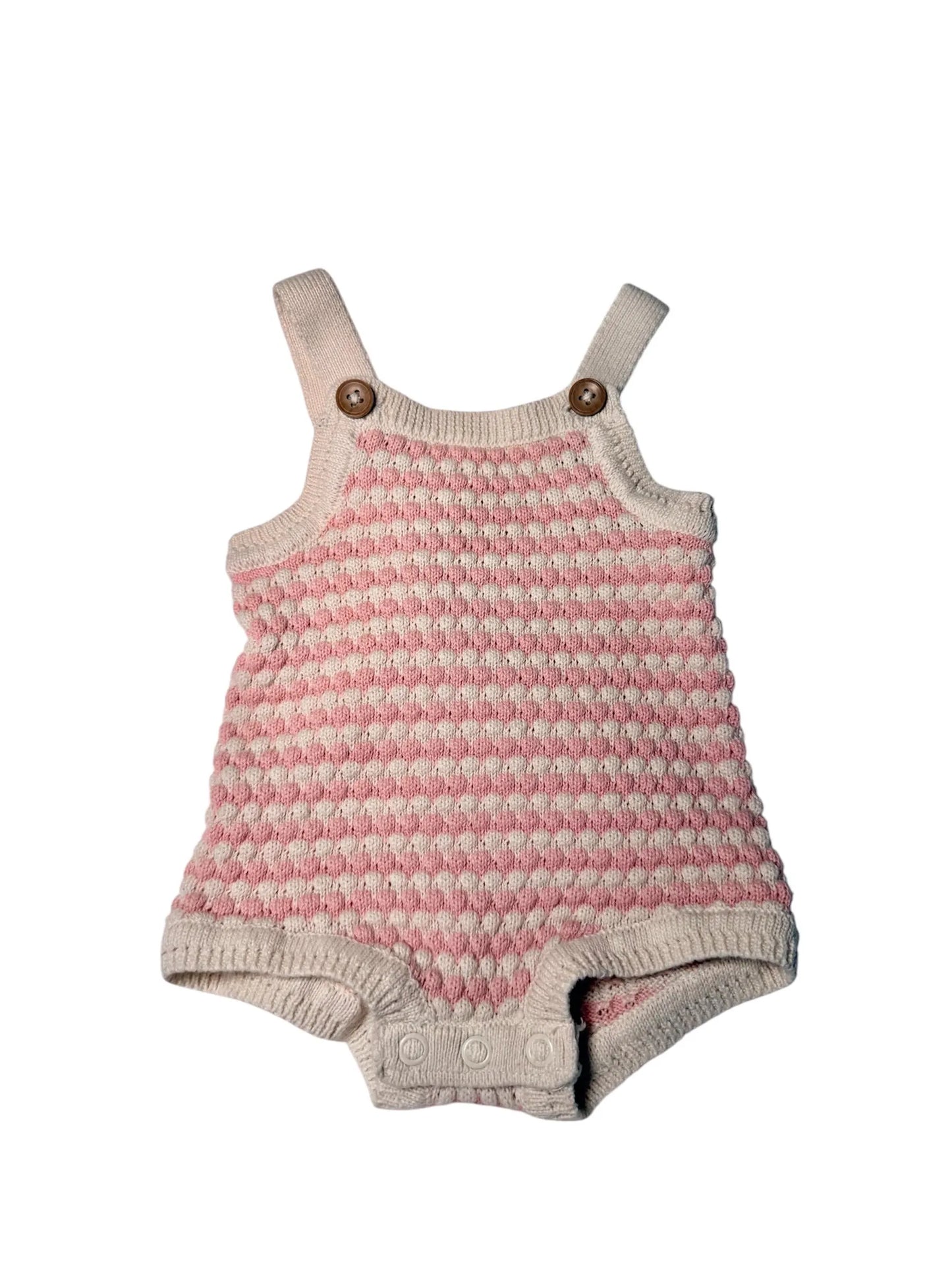 Bubble Knit Romper for Reborn Baby Girl size Newborn